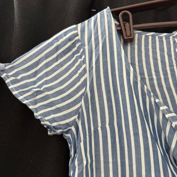 Hollister Striped Blue and White Romper - Picture 3 of 5
